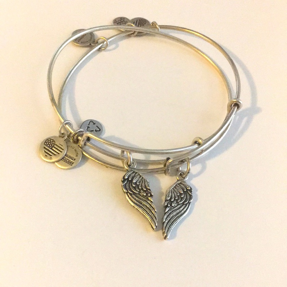 Alex and Ani wings set bracelets